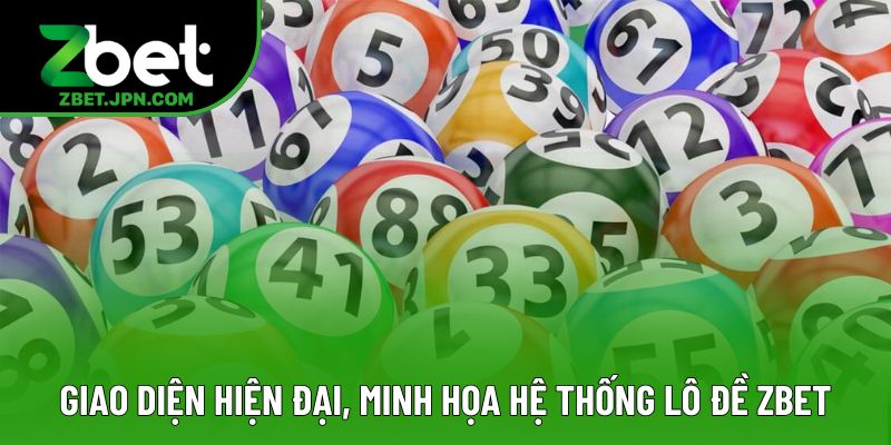 Giao diện hiện đại, minh họa hệ thống lô đề Zbet